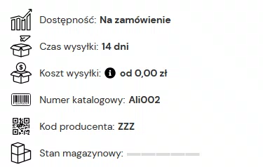 Piktogramy graficzne w sklepie internetowym